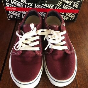 Burgundy Vulcanized Vans